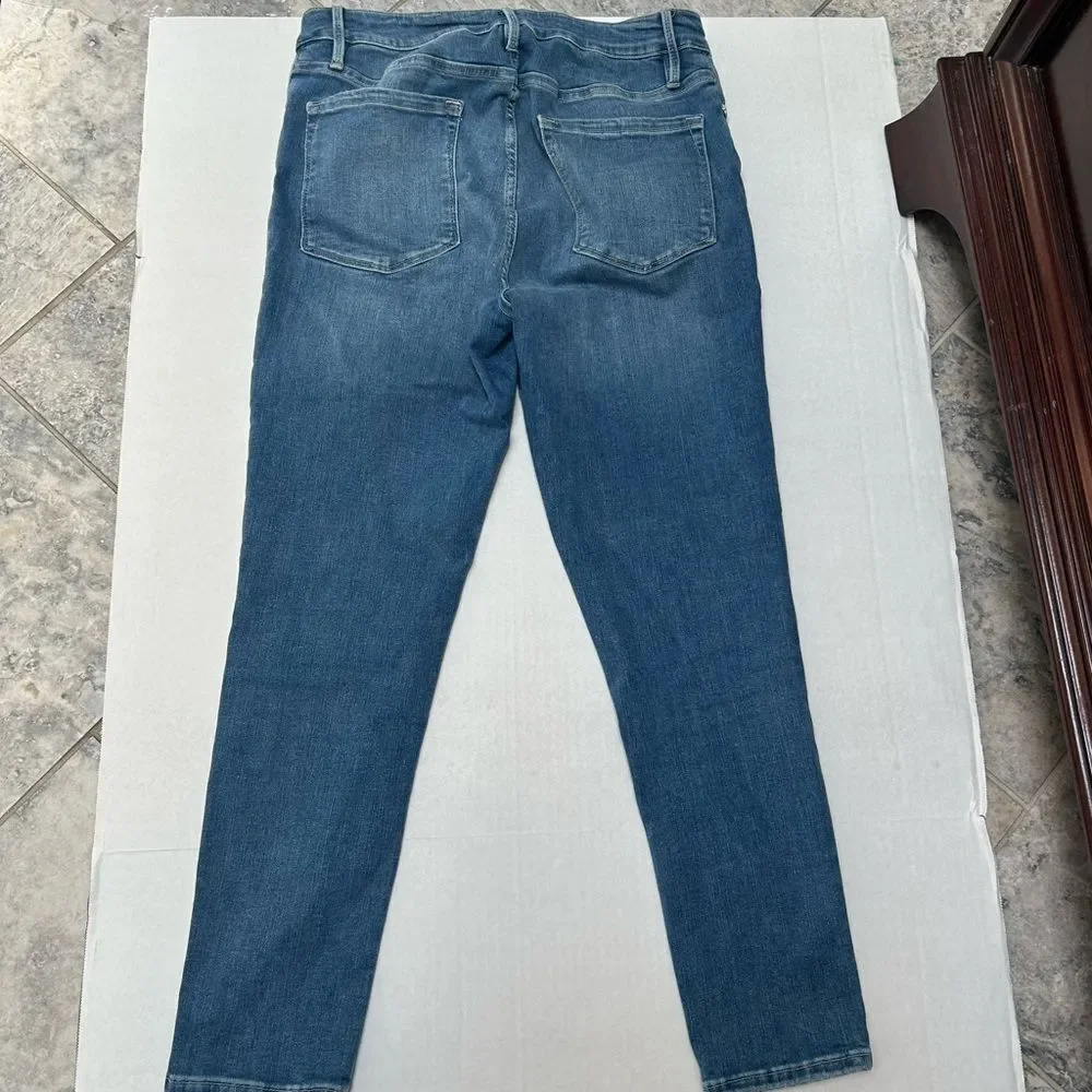FRAME‎ Denim Le Jeanne Skinny Crop Sapphire Color Jeans size 2 - Picture 6 of 6